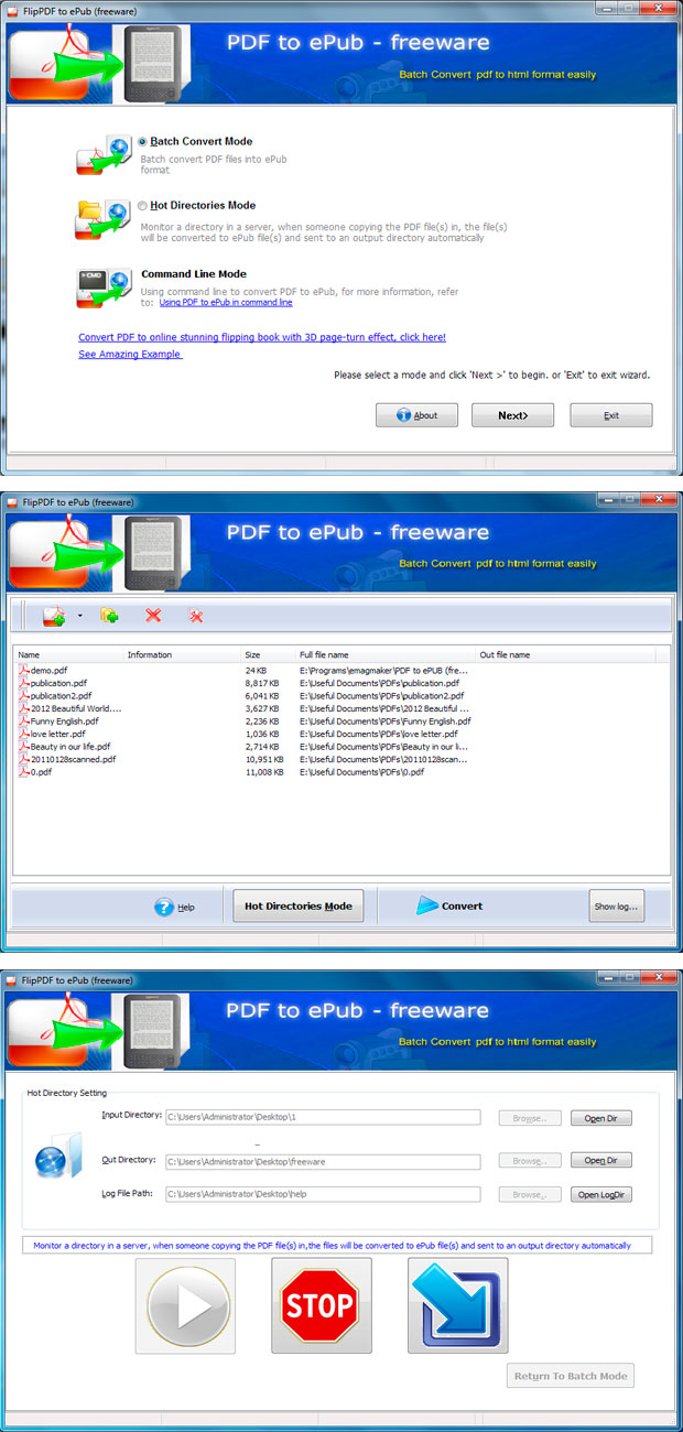 FlipBuilder Free PDF to ePub 1.0.0 full
