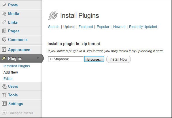 install flipbook drupal module