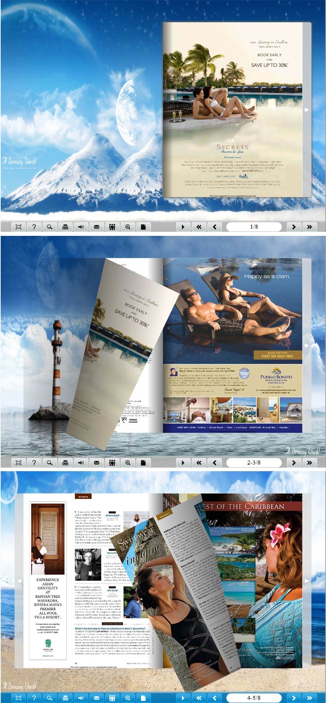 Flipbook_Themes_Package_Classical_Dream screenshot