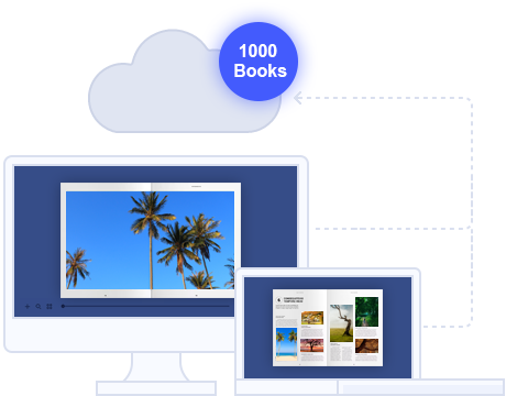 One-year free hosting add-on service from PDF to flipbook software